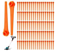 Confezione da 100 lame in plastica da 70 mm per tagliaerba, lame di ricambio per tosaerba, accessori di taglio da giardino resistenti per L