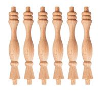 Confezione da 100 mandrini per balaustre in legno non finito da 13 cm decorativi non verniciati Newel Post il per fai da te scale mobili artigianato e progetti di miglioramento della casa
