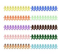 Confezione da 100 mini bambole in plastica da 1 pollice, piccole decorazioni in plastica per bambini, mini ciondoli, decorazioni feste baby shower per baby shower, artigianato fai-da-te (10 colori)