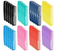 Confezione da 100 mini pettini portatili, in plastica a denti sottili, colori assortiti, perfetti per donne, saloni, hotel e centri fitness