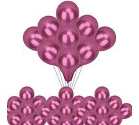 Confezione da 100 palloncini cromati metallizzati, in lattice lucido, 25,4 cm, per elio o aria, perfetti per compleanni, matrimoni, baby shower, Natale e decorazioni per feste