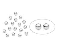 Confezione da 100 perline rotonde lucide da 3 mm in argento Sterling 925, molto pratiche e popolari Attractive processing