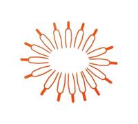 Confezione da 100 perni per piante a forma di U per corridori e talee di fragole, paletti da giardino in plastica ABS per fissare, supporti per la propagazione delle verdure e picchetti per piantare