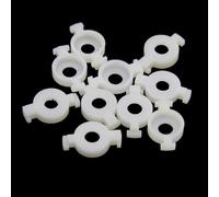 Confezione da 100 pezzi di valvola a tromba in plastica guida per valvola a tromba guida a molla pezzi di ricambio per riparazione di strumenti musicali