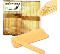 Confezione da 100 pezzi. Spatola Applicazione Cera Calda Per Depilazione Completa, Bastoncini In Legno Per Applicare Cere Depilatorie. Strumento / accessorio naturale, biologico, spatola applicatore