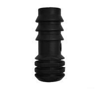 Confezione da 100 raccordi per irrigazione a goccia da 1,27 cm, in plastica nera, per tubi da 16 mm, per fermare il flusso nei sistemi di tubi da giardino