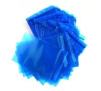 Confezione da 100 sacchetti di plastica richiudibili VCI blu | VCI antiruggine con chiusura a zip per imballaggi antiruggine e a prova di umidità, protezione dei metalli, antiruggine, 500 x 500 mm
