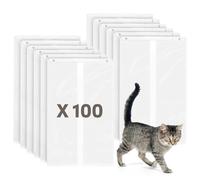 Confezione da 100 sacchetti per lettiera per gatti PetSnowy Snow+ per lettiera per gatti, resistenti, resistenti agli strappi e alle perdite, autosigillanti per cassetti PetSnowy (100)