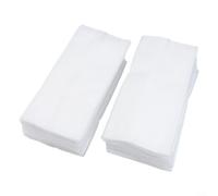 Confezione da 100 sacchetti per piante in tessuto non tessuto biodegradabile, vasi traspiranti per la coltivazione di verdure, fiori ed erbe aromatiche, colore bianco (14 x 16 cm)