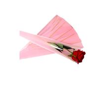 Confezione da 100 sacchetti singoli per confezionamento floreale, con custodia singola con rosa, carta da regalo con rose e garofani, bouquet di fiori per festa della mamma, San Valentino, matrimonio