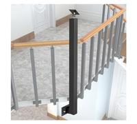 Confezione da 110 mandrini per scale in metallo, regolabili a 270°, corrimano in ferro nero, per terrazze e balconi, sistema di ringhiera resistente, design moderno, facile da installare