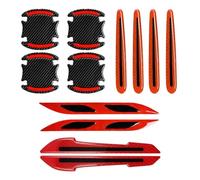 Confezione Da 12 Adesivi Riflettenti Per Auto, Strisce Anticollisione Per Auto, Copertura Protettiva Antigraffio Per Maniglia Dell'Auto, Accessori Per Auto