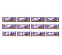 (Confezione da 12) Barrette di Cioccolato al Latte Alpino Milka Bubbly Cappuc...