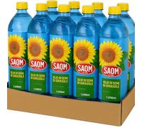 Confezione da 12 Bottiglie da 1 Litro di Olio di Semi di Girasole - Totale 12 Litri - Qualità Premium in Bottiglia PET - Ideale per Cottura, Frittura e Condimento a Freddo