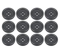 Confezione da 12 bottoni rotondi da cucire da 18 mm, piatti a 4 fori, 28 l, 28 ligne