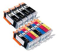 Confezione da 12 cartucce d'inchiostro compatibili Canon PGI-250CLI-251