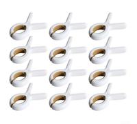 Confezione da 12 clip per telo mare con forti molle e cuscinetti antiscivolo per una presa sicura in condizioni di vento e bagnato (piccole giallo)