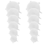 Confezione Da 12 Coperchi Per La Conservazione Degli Alimenti In Silicone, Coperchi Ermetici Per La Conservazione Degli Alimenti, Coperture Per Alimenti Riutilizzabili