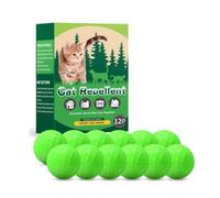 Confezione da 12 deterrenti per gatti per esterni e interni, olio di menta piperita naturale, deterrente per gatti, per tenere i gatti fuori dal cortile, prato e giardino