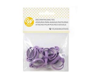 Confezione da 12 elastici per chiudere sacchetti e sac à poche Wilton