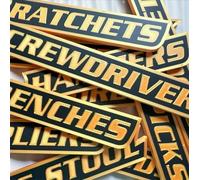 Confezione da 12 etichette magnetiche per cassette degli attrezzi, stampate in 3D, per organizzare gli accessori, per cassette degli attrezzi in metallo resistente, etichette riutilizzabili per