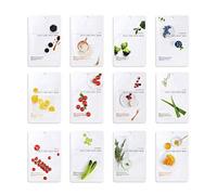 [Confezione da 12] EUNYUL Daily Care Maschera viso in tessuto 12 tipi Cura della pelle coreana & Ingredienti idratanti & naturali per tutti i tipi di pelle