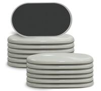 Confezione da 12 feltrini per moquette, grandi, riutilizzabili, resistenti, per traslochi, divani, letti, cassettiere, tavoli, feltrini per mobili su moquette e pavimenti in legno (beige, 15,2 x 8,9