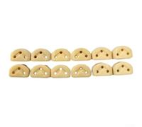 Confezione da 12 fermi per corde progettati per aumentare il volume e l'efficienza in stile classico per un'esperienza di riproduzione della chitarra (albicocca)
