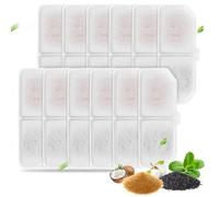 Confezione da 12 filtri per fontana d'acqua per gatti, ricambio per fontane d'acqua per animali domestici, compatibile con filtro a carbone, compatibile con dispenser d'acqua per gatti (12 filtri)