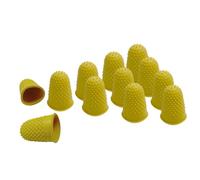 Confezione da 12 giallo No. 2 gomma ditali - grande ditale dito coni