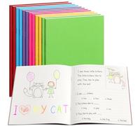 Confezione da 12 libri per scrivere storie per bambini, 14 x 21,1 cm, diari creativi per la scrittura a mano per la scuola elementare, per fumetti e forniture artigianali - Coinvolgi giovani scrittori