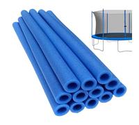 Confezione da 12 manicotti in schiuma per trampolino - Copertura impermeabile di sicurezza per pali di sicurezza, 40 cm, tubi di ricambio per trampolini esterni e interni, tagliatelle protettive in