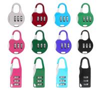 Confezione Da 12 Mini Serrature A Combinazione, Serrature A Combinazione Antifurto, Serrature A Combinazione Per Zaino, Serrature Per Bagagli, Serrature Per Armadietti, Scuole E Case Private