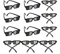 Confezione da 12 occhiali da sole per specchietto retrovisore, occhiali da detective, per bambini, anti traccia, per vedere dietro di te con all'interno dell'obiettivo, gadget per sicurezza personale