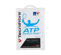 Confezione Da 12 Overgrip Tecnifibre Contact Pro Bianchi bianco