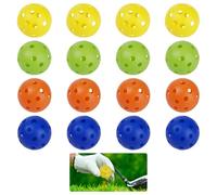 Confezione da 12 palline da golf da allenamento, in plastica leggera, con volo limitato, design cavo da 1,7 per praticare lo swing, ideali per cortile e campo di guida