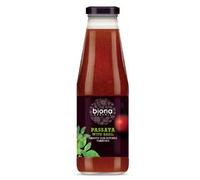 Confezione da 12 Passata Biologica Biona Senza Glutine con Basilico 680 g