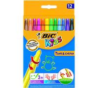 Confezione da 12 pastelli a cera BIC Kids Turn and Color Twistable, assortiti, d