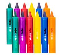 Confezione Da 12 Pastelli Da Bagno Per Bambini, Pastelli Push And Pull, Pastelli Multicolori, Matite Da Disegno, Giocattoli Da Bagno Per Bambini, Accessori Per Graffiti Da Bagno