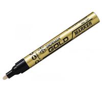 Confezione da 12 pennarello marcatore indelebile SNOWMAN paint marker smalto punta tonda ORO