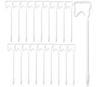 Confezione da 12 penne a sfera bianche a forma di dente, inchiostro gel nero da 0,5 mm, regalo perfetto per professionisti dentali, omaggi per ufficio, scuola e ufficio, strumenti educativi per