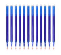 Confezione da 12 penne cancellabili blu, compatibili con Pilot Frixion e la maggior parte delle penne rollerball per frizione, inchiostro blu, punta in acciaio inox da 0,5 mm, esperienza di scrittura