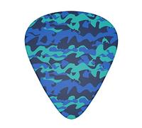 Confezione da 12 plettri Dolphin Camo, include calibri sottili, medi e pesanti 3 misure per plettri elettrici per chitarra acustica