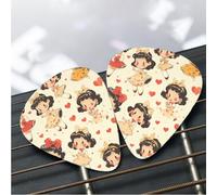 Confezione da 12 plettri per chitarra, 3 diversi spessori, con scatola portaoggetti, accessori per chitarra Betty Boop, sottili (0,46 mm, 0,71 mm, 0,96 mm)