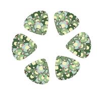 Confezione da 12 plettri per chitarra a forma di rana timida, accessori per basso elettrico e acustico, include plettri sottili e medi pesanti con scatola portaoggetti