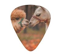 Confezione da 12 plettri per chitarra Alpaca e Llama Kiss, include calibri sottili, medi e pesanti 3 misure per plettri elettrici per chitarra acustica