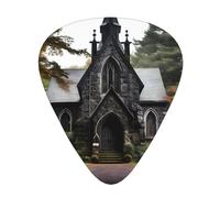 Confezione da 12 plettri per chitarra, comodi da tenere in mano, con bordi lisci, tre spessori da abbinare alle vecchie chiese del Connecticut