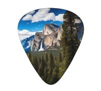 Confezione da 12 plettri per chitarra, comodi da tenere in mano, con bordi lisci, tre spessori da abbinare alle bellissime stampe del parco nazionale di Yosemite