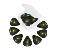 Confezione da 12 plettri per chitarra con scatola organizer Shining Star Plettri per basso sottile, medio e pesante, 3 diversi spessori, plettri in celluloide per chitarre acustiche elettriche