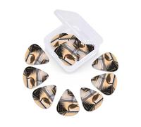 Confezione da 12 plettri per chitarra con scatola organizer Wild Goose By The Bridge plettri per basso sottile, medio e pesante, 3 diversi spessori, plettri in celluloide per chitarre acustiche